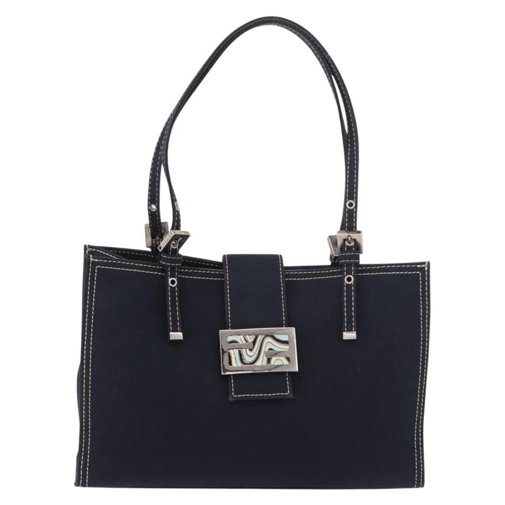 Fendi Mamma Baguette Tote Bag Blue